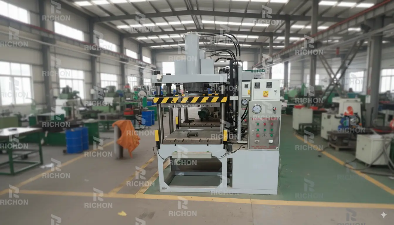 Industrial hot pressing and shaping equipment is in operation. The egg trays processed through this process have uniform size and smooth surface, which makes them easier to stack and store and improves the appearance of the product.