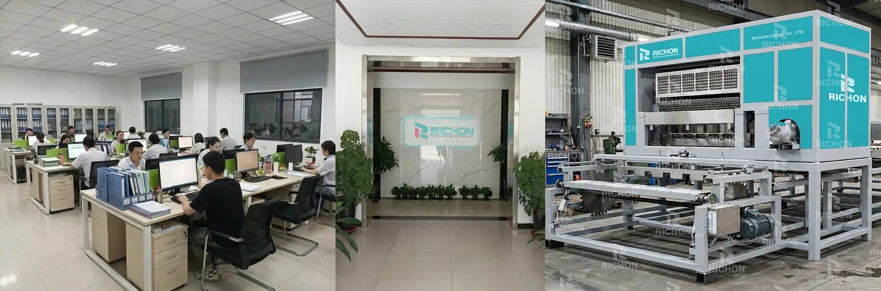 Our team dedicated to sustainable pulp molding equipment and recycled paper packaging solutions