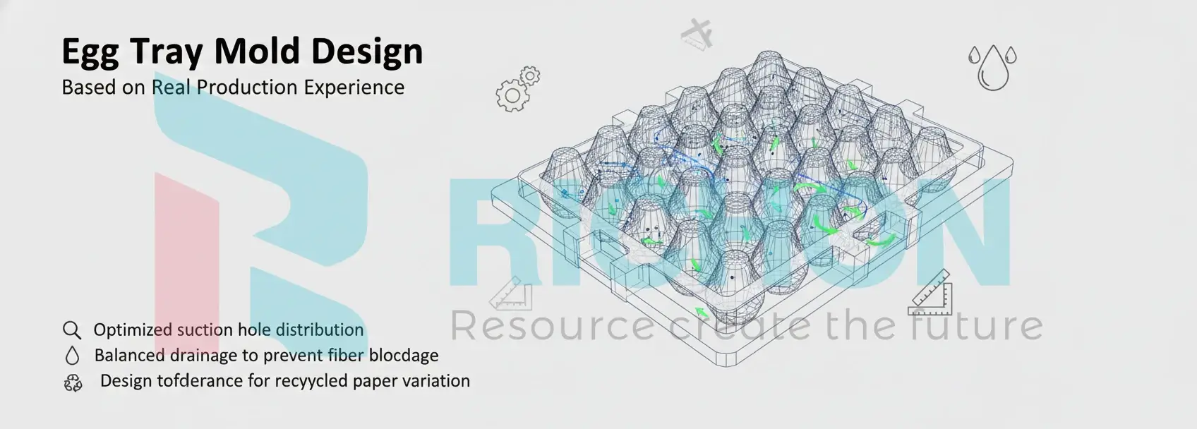 Egg tray mold design engineering
