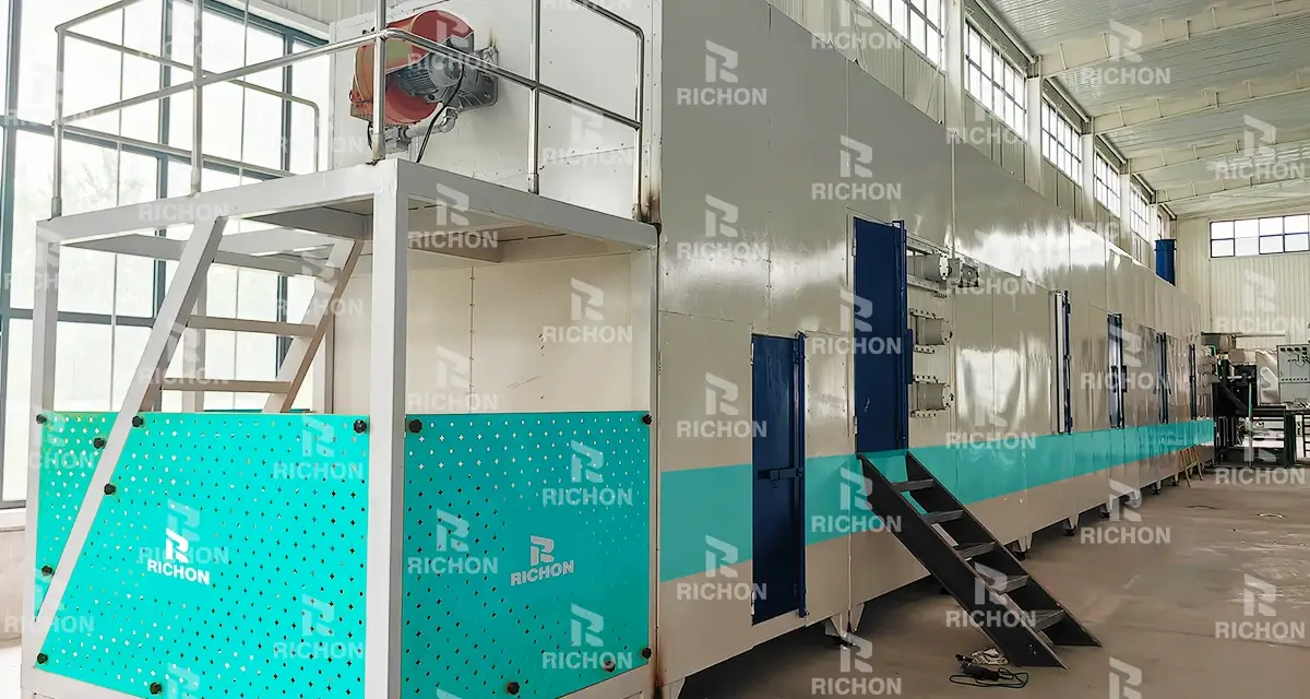 Automatic metal egg tray dryer with conveyor system for large-scale industrial production