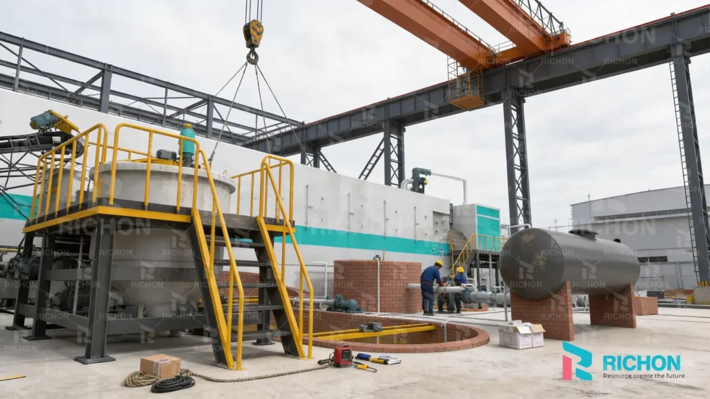 Egg tray production line factory showing forming and drying systems