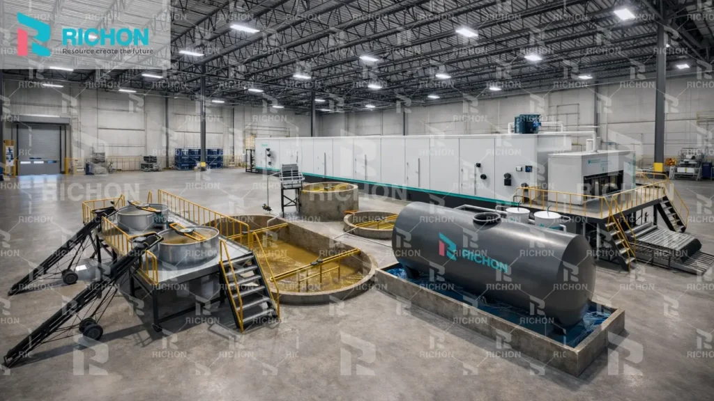 complete egg tray production line workflow showing pulping forming drying stacking and finished product storage