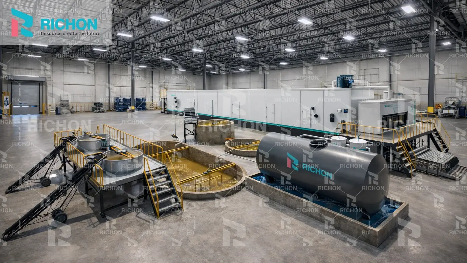 complete egg tray production line inside industrial factory with pulping forming and drying system