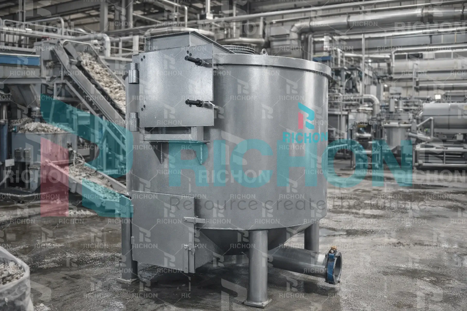Hydraulic pulper used in egg tray machine raw material preparation system