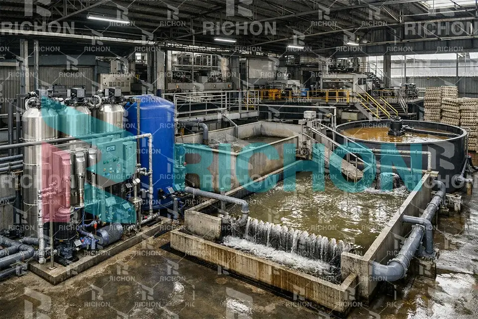 industrial water treatment system for pulp molding egg tray production including filtration and sedimentation tanks industrial water treatment system for pulp molding egg tray production including filtration and sedimentation tanks