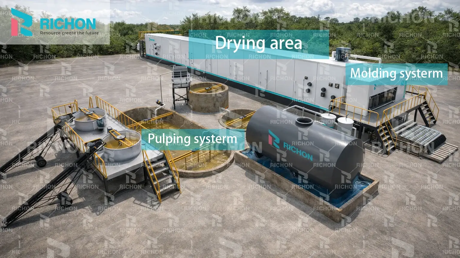 Multi layer metal dryer for automatic egg tray machine production line