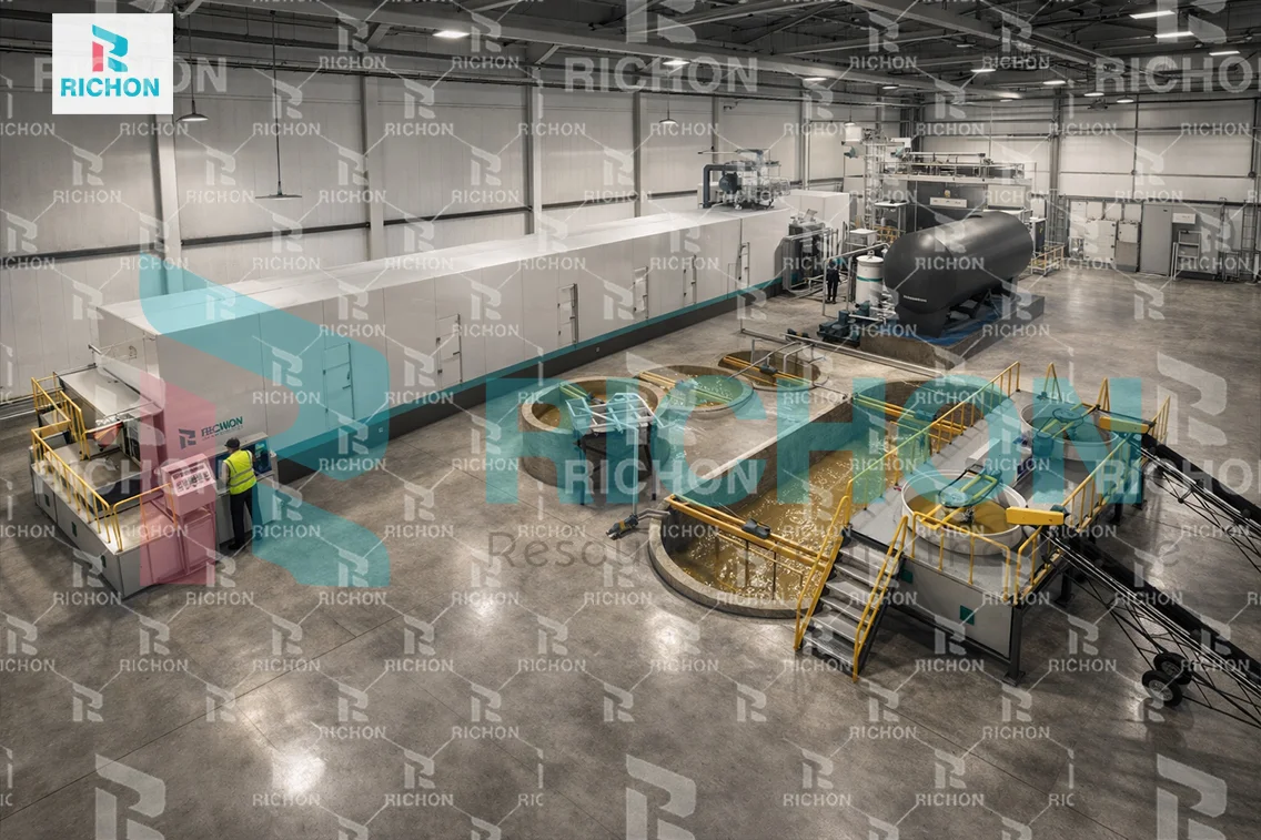 6000 pcs per hour egg tray production line showing pulping system, forming machine, drying line, and packing arrangement in industrial factory