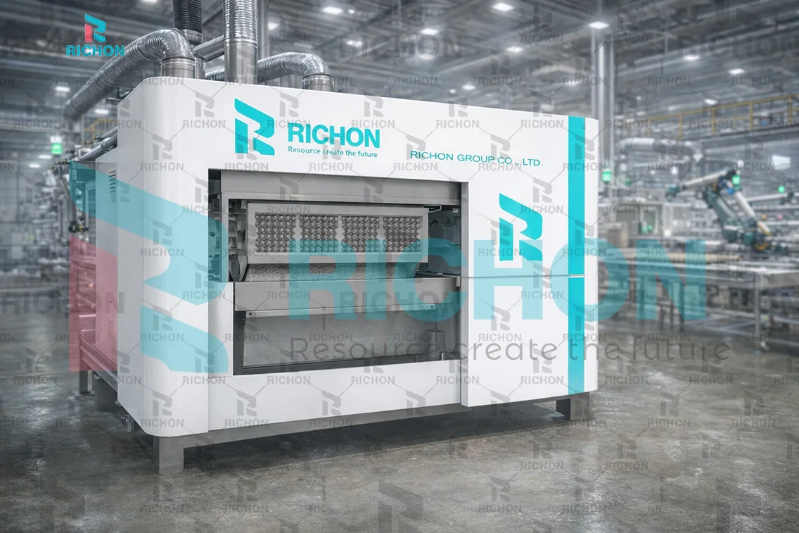 egg tray forming machine for 4000 pcs per hour production line with rotary molding system