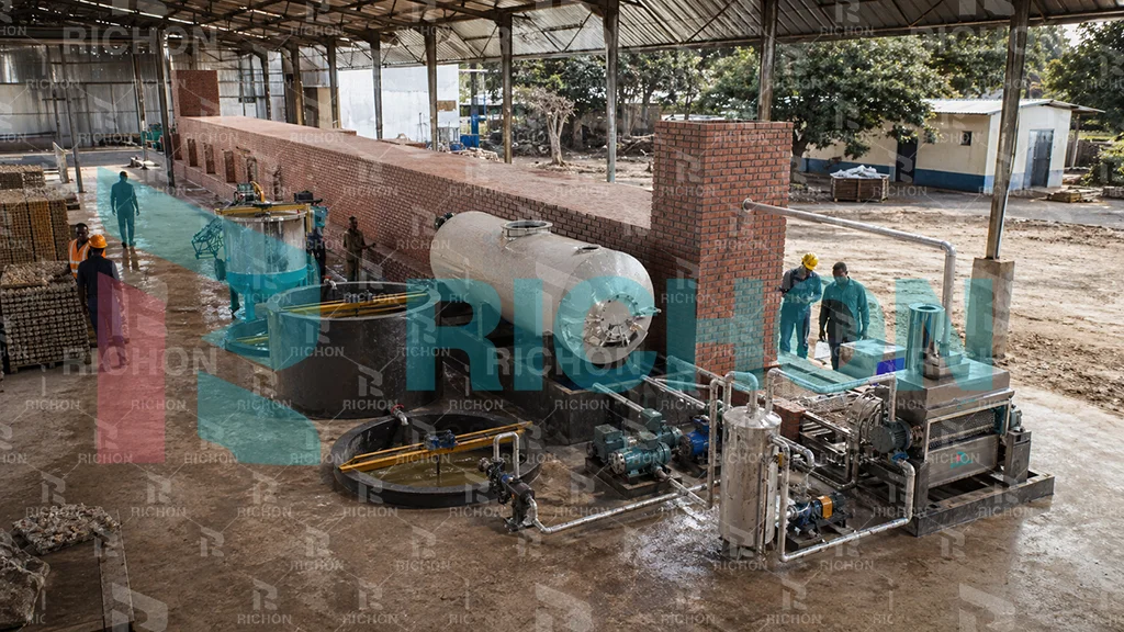 3000 pcs h egg tray production line project in Africa with brick drying system