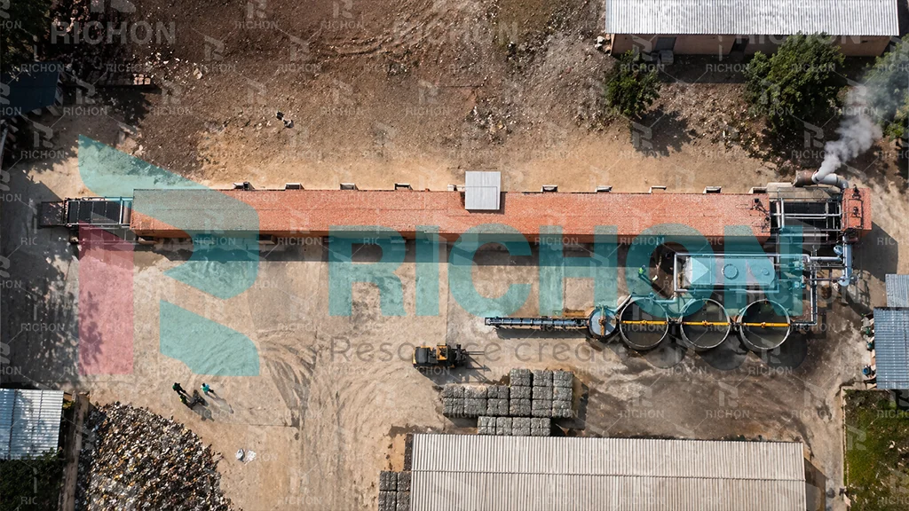 Africa egg tray factory layout with raw material pulping forming brick drying and packing areas