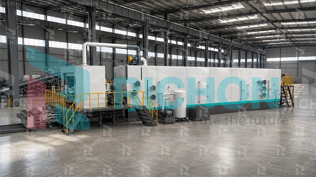 egg tray drying system planning for cameroon factory project with production line connection