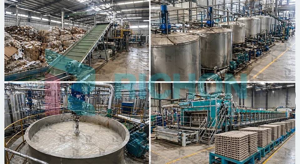 egg tray project case showing raw material adaptation using waste paper pulping and production planning