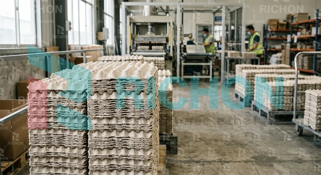 paper egg tray molded pulp eco friendly packaging made from recycled paper