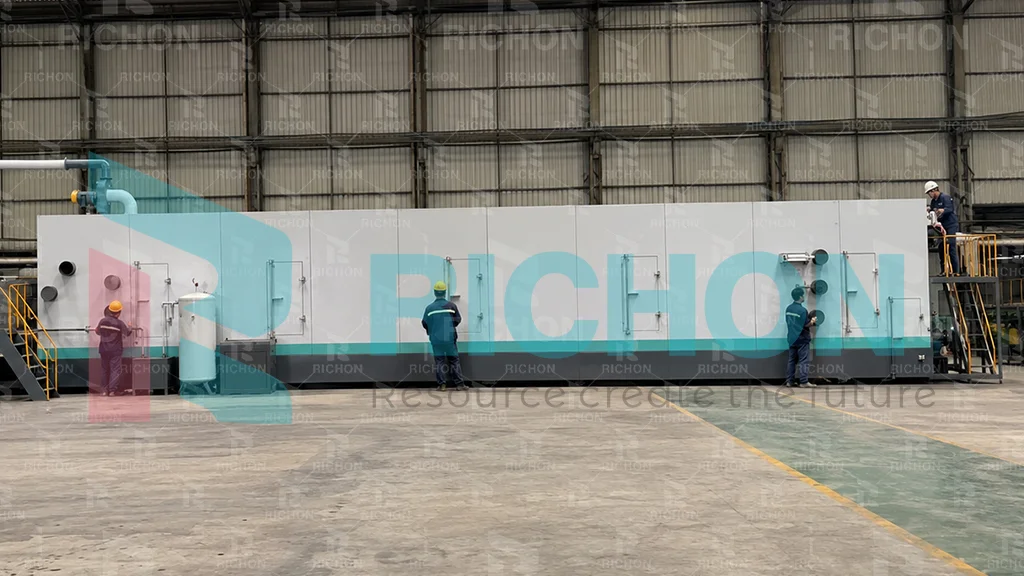 egg tray drying system planning for indonesia factory project with production line connection and metal dryer configuration