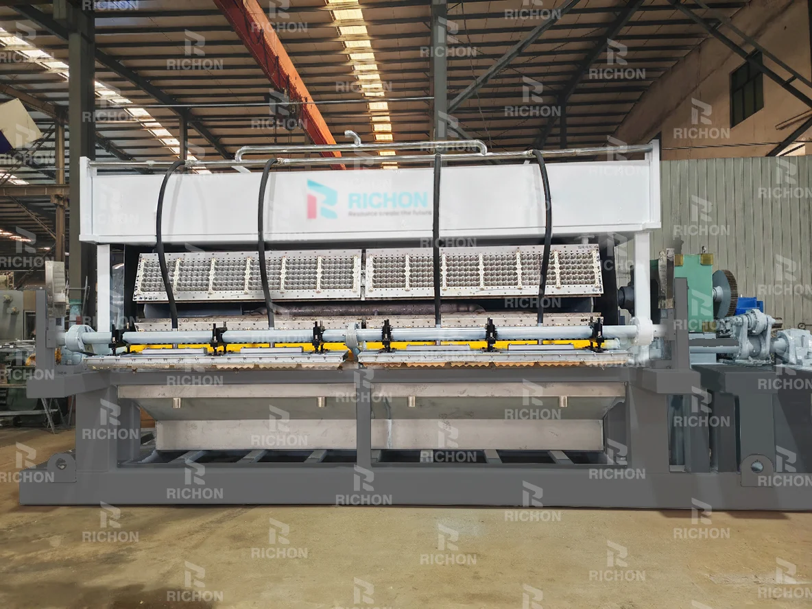 richon-10k-forming-equipment Richon forming equipment illustration for the 10,000 pcs/h egg tray line comparison